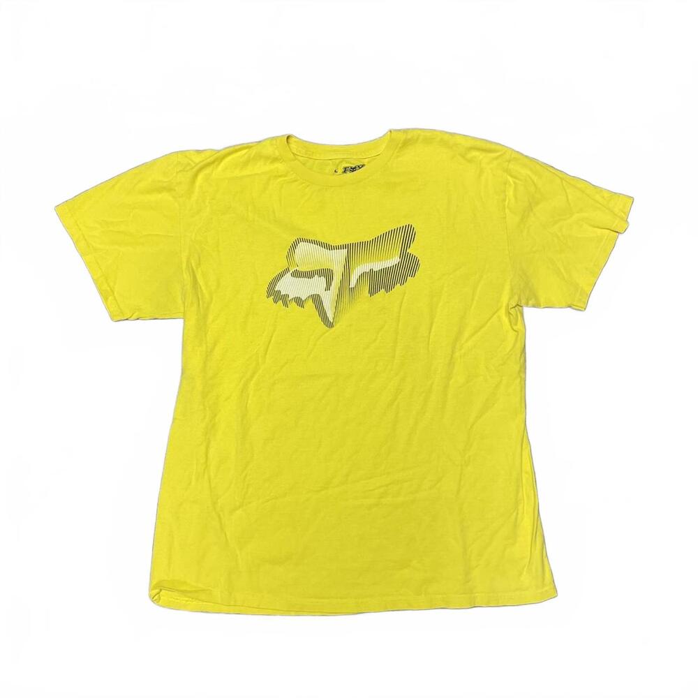 Fox Vibrant Yellow Short Sleeve Tee Men's Large